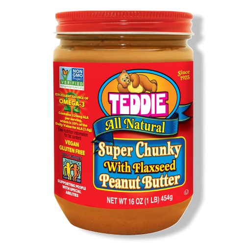 All Natural Peanut Butter With Flaxseed