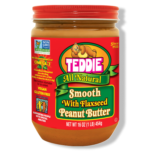 All Natural Smooth Peanut Butter With Flaxseed