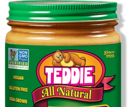Teddie All Natural Smooth Peanut Butter jar