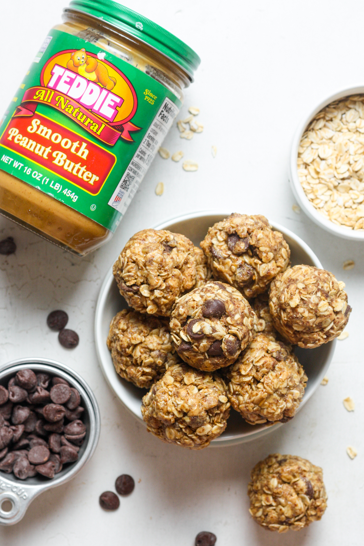 Bowl of peanut butter balls
